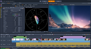 Pinnacle Studio 24 Ultimate offers robust video editing capabilities like Color Grading tools, keyframe-based controls, and a variety of premium effects to achieve stunning results.