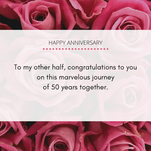 50th Wedding Anniversary Wishes