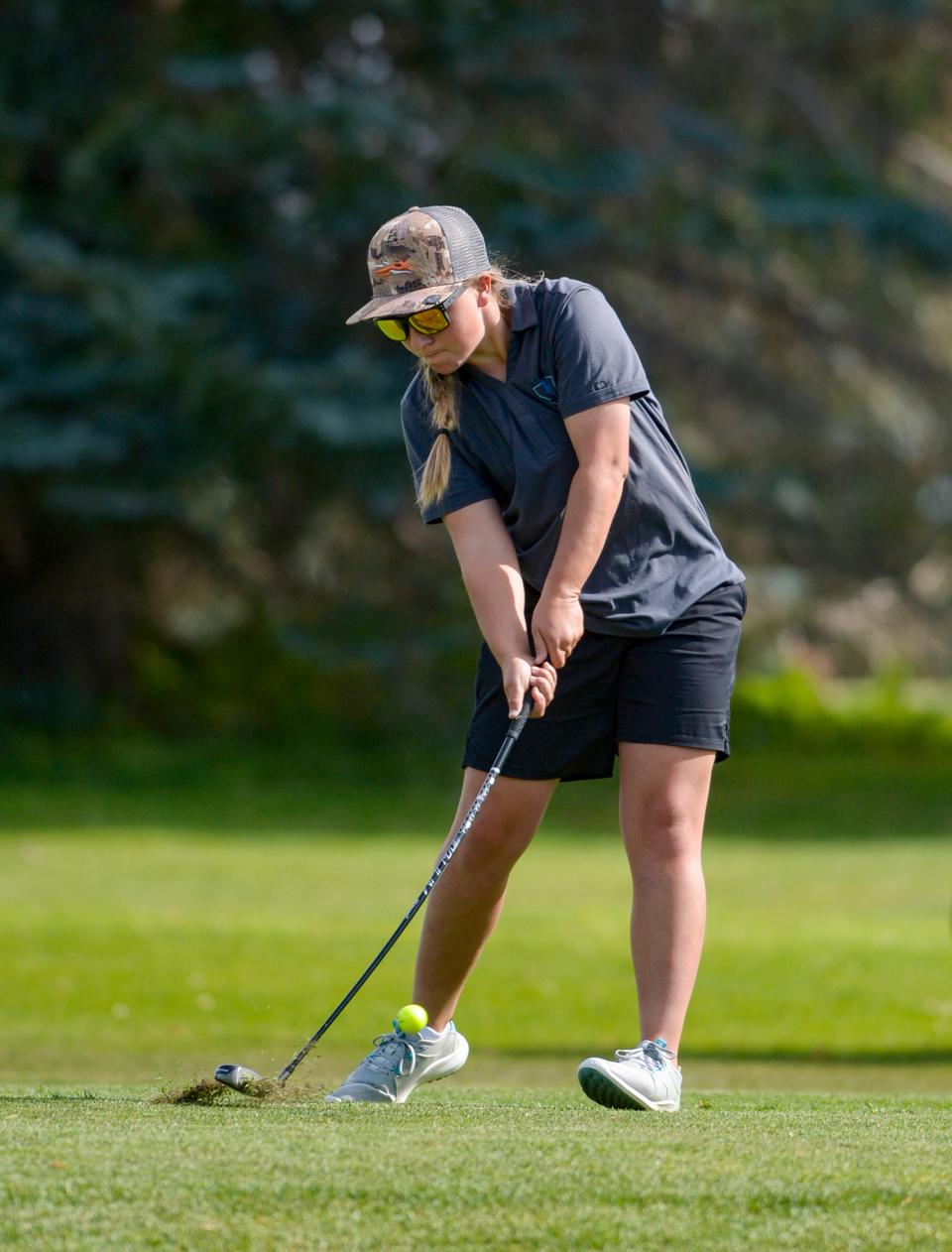 Great Falls High's Hannah Boyd at a past tournament at Eagle Falls Golf Course.
