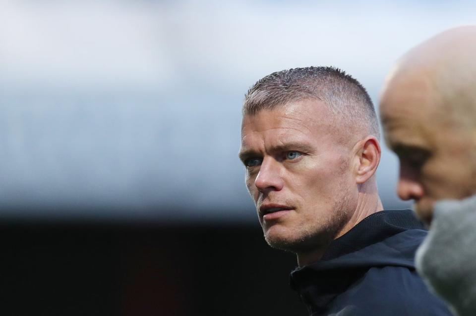 Paul Konchesky will take charge of West Ham in the WSL for the first time this weekend  (The FA via Getty Images)