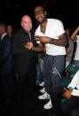 Dana White and LeBron James in attendance during UFC 148 inside MGM Grand Garden Arena on July 7, 2012 in Las Vegas, Nevada. (Photo by Jeff Bottari/Zuffa LLC via Getty Images)