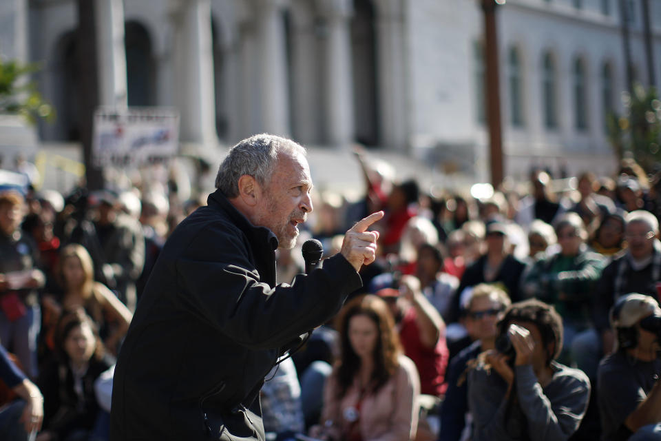 Occupy Protesters March In Downtown L.A.