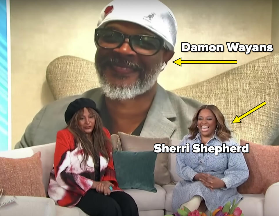 Sherri Shepherd interviewing Damon Wayans on her talkshow