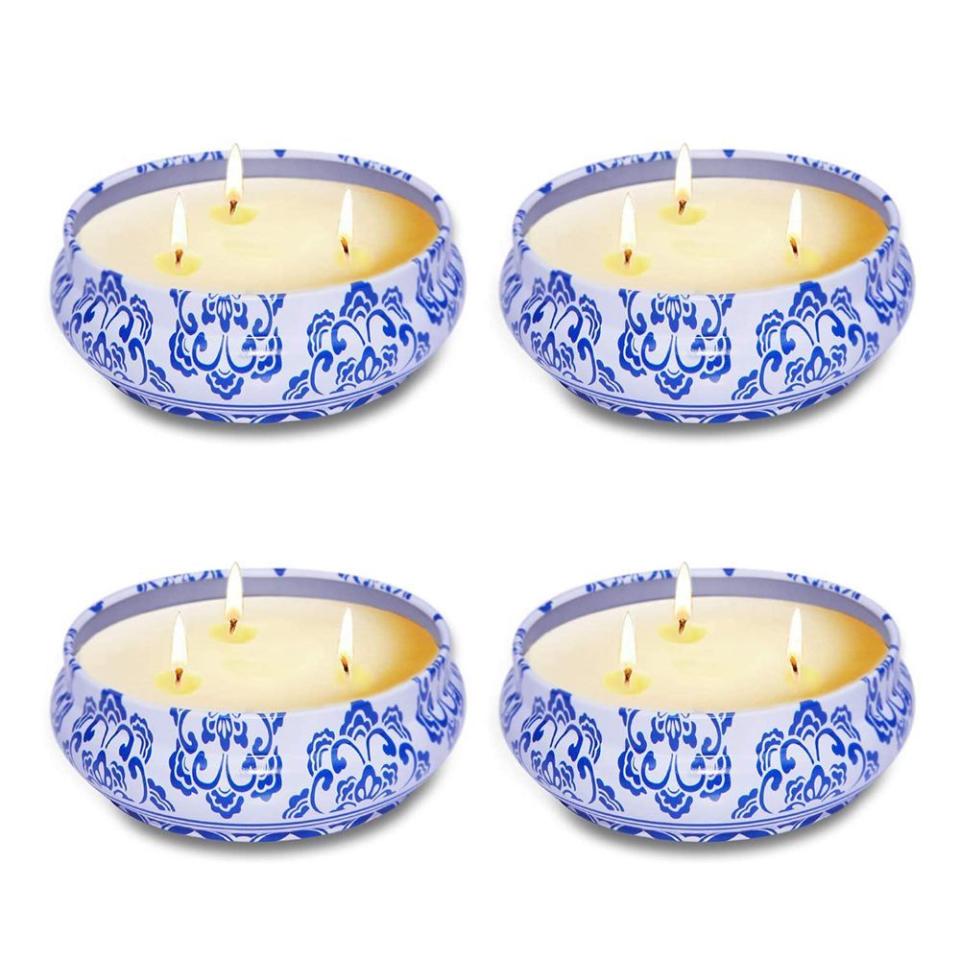 1) 3-Wick Outdoor Citronella Candles (4-Pack)