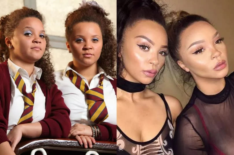 The Katana twins starred in Waterloo Road aged 14 (on the left) -Credit:Manchester Evening News