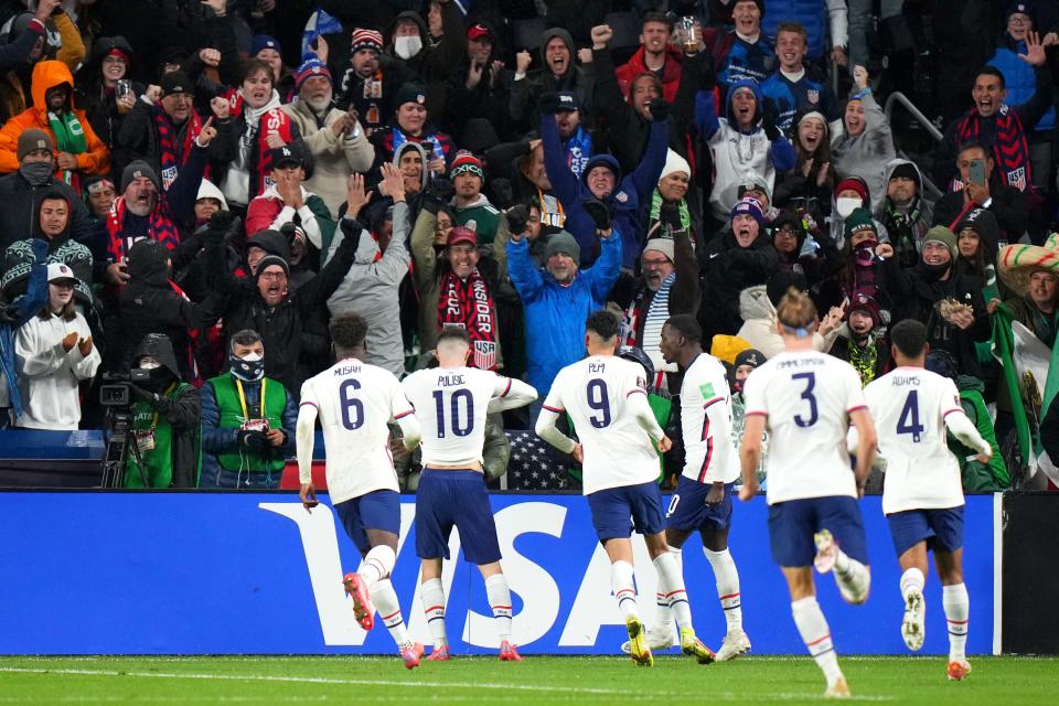 United States Men's National Team star Christian Pulisic performed his iconic "man in the mirror" celebration after his goal in a 2-0 victory over Mexico in World Cup qualifiers in 2021. The game was the first time TQL Stadium hosted a competitive USMNT match.