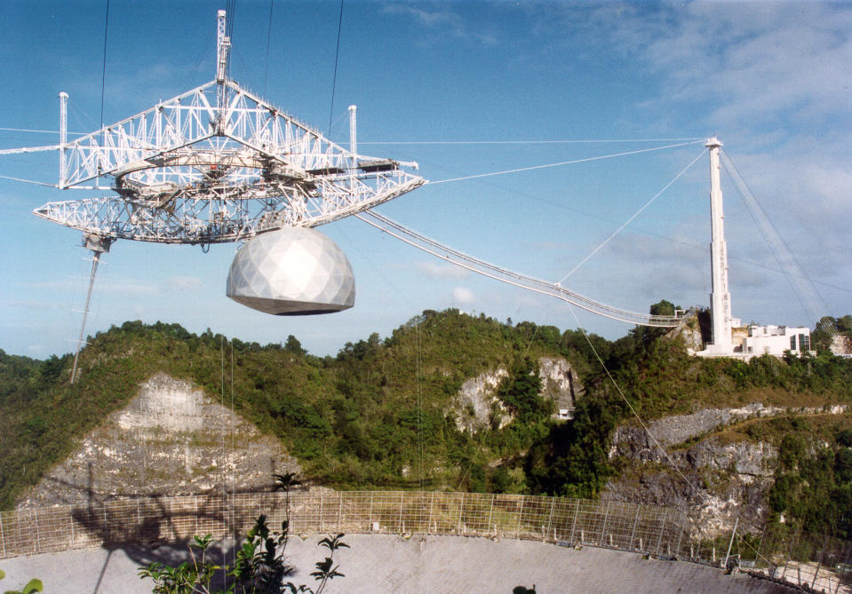 The Arecibo Observatory in Puerto Rico.