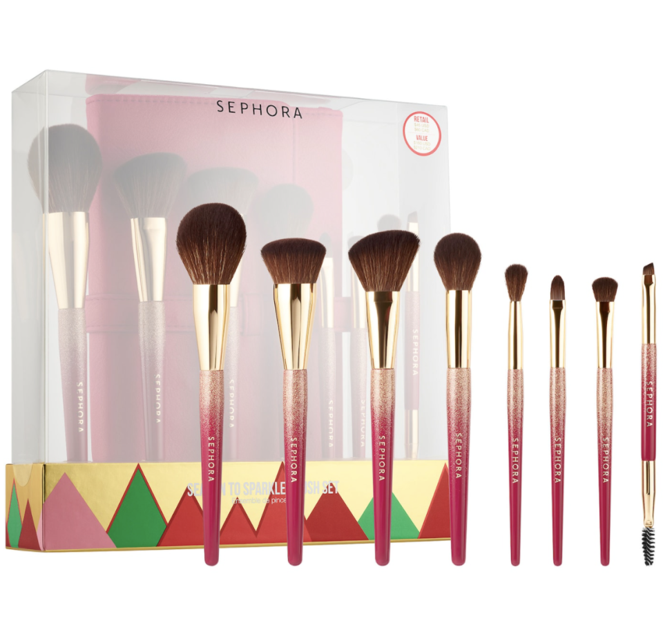 Sephora Collection Season to Sparkle 8-Piece Makeup Brush Set