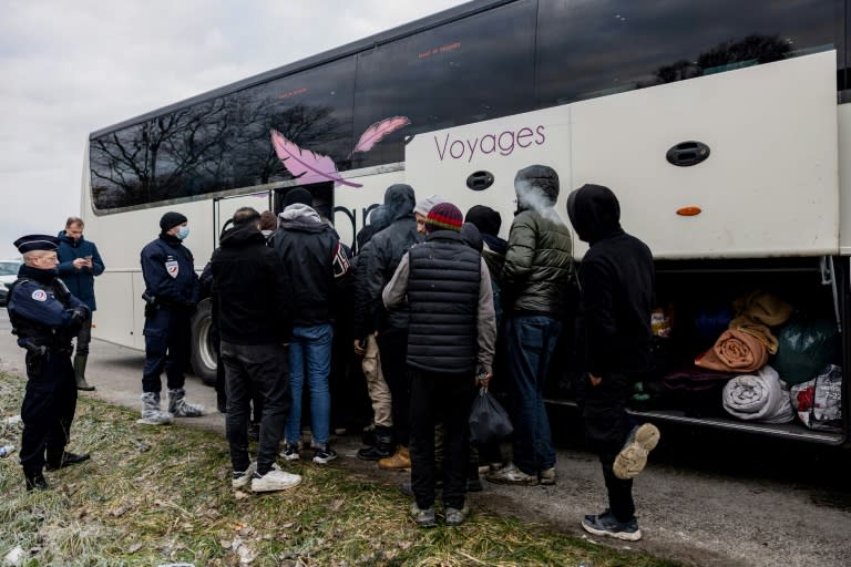 Migrants in France said they were shocked by Britain's Rwanda plan (Sameer Al-DOUMY)