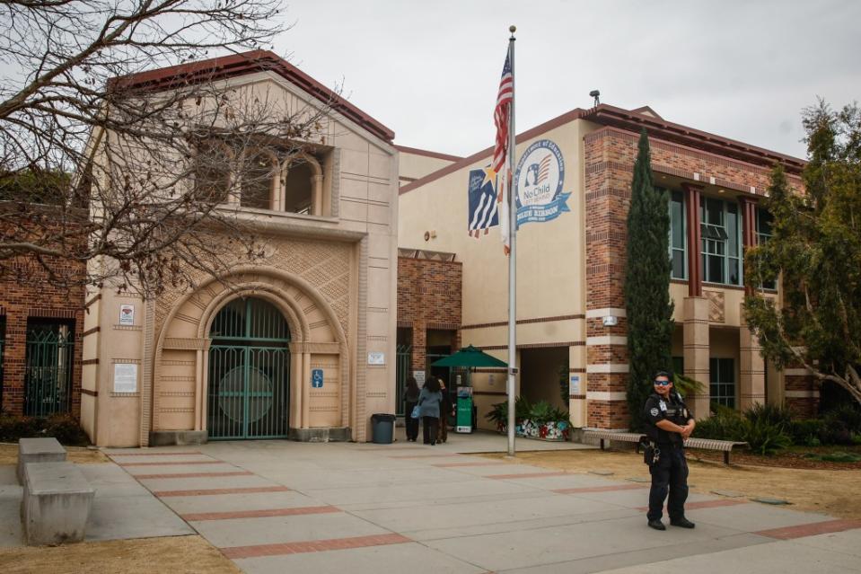 X-rated images of students’ faces on nude bodies were created using artificial intelligence and shared by students at Beverly Vista Middle School. Los Angeles Times via Getty Images