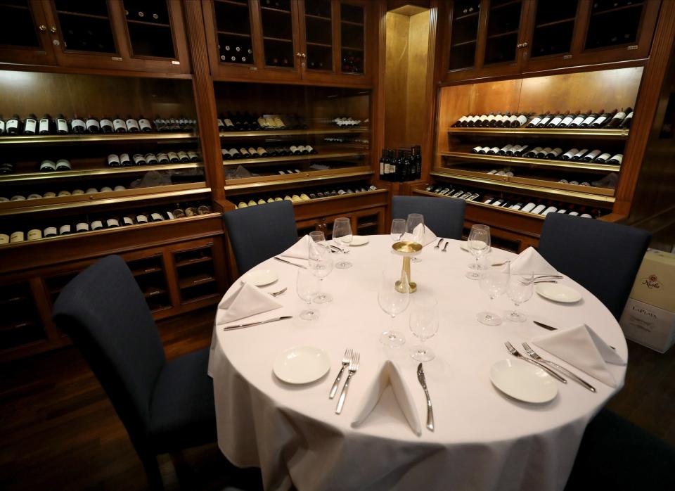 What had been the wine room at Zachy's in Scarsdale is now a private dining room at One Rare Italian Steakhouse on East Parkway. Photographed Jan. 24, 2023.