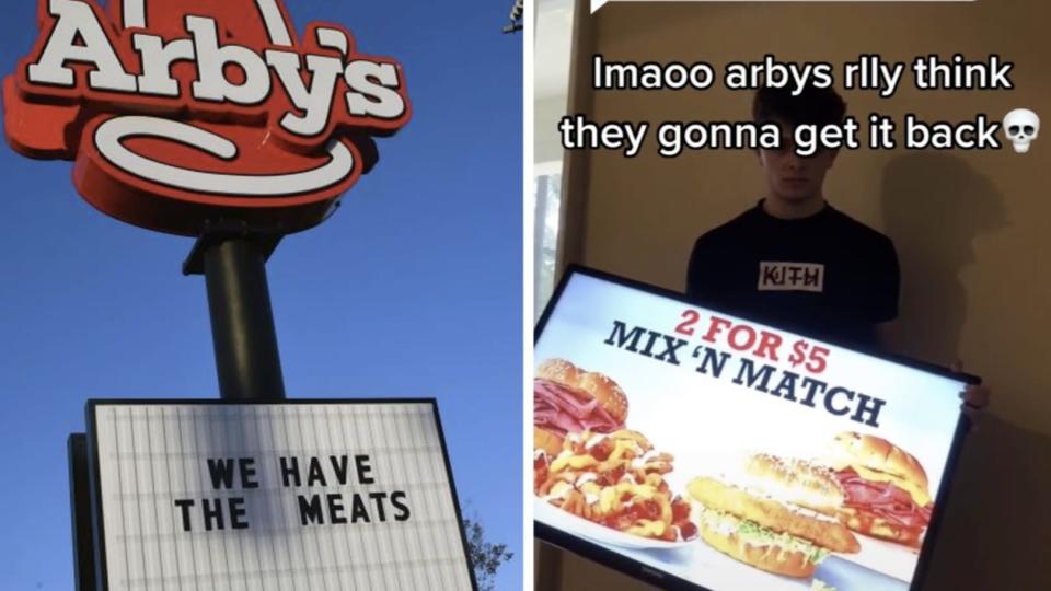 Arby's Menu TikTok