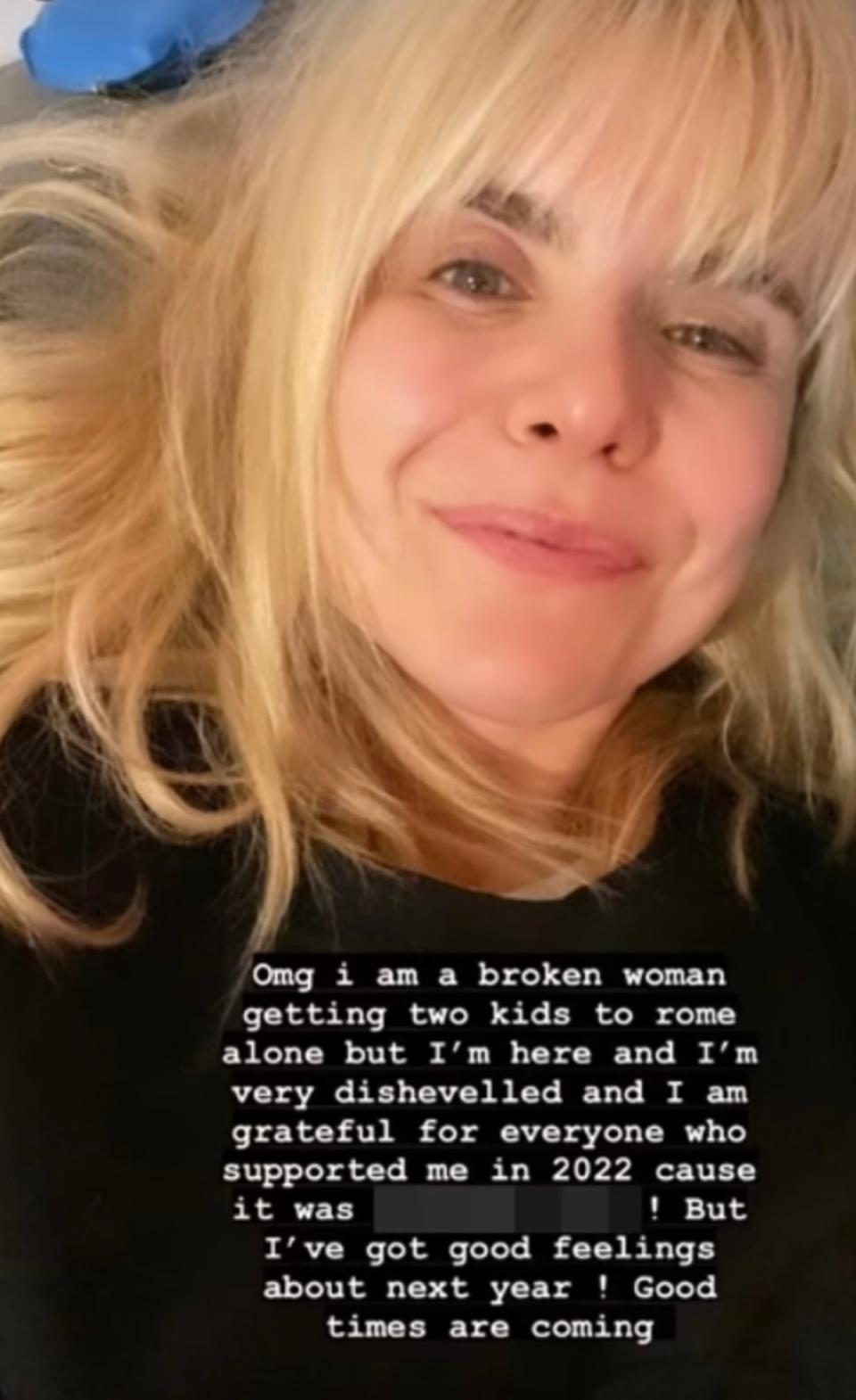 Faith thanked fans for their support in a post after a difficult 2022 (Paloma Faith/Instagram)