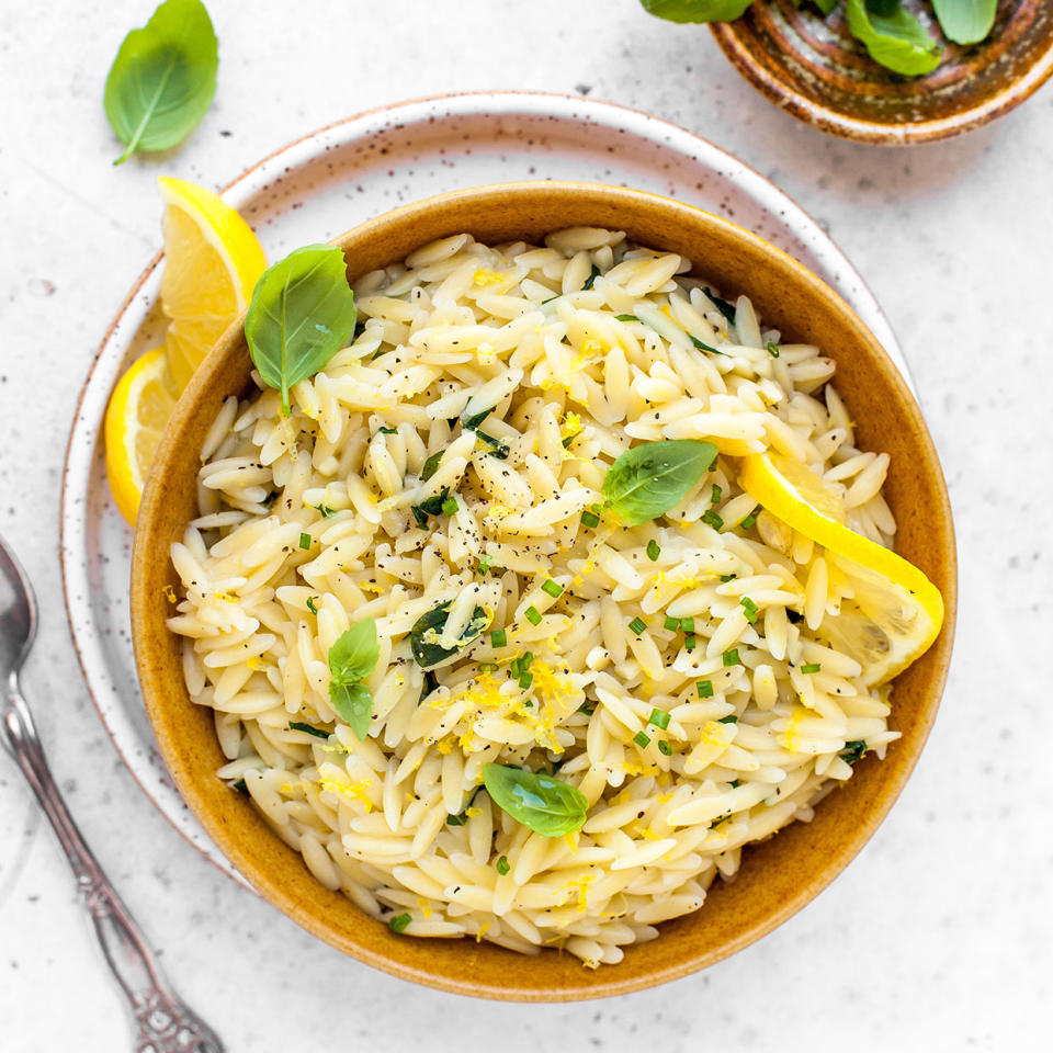 Lemon Herbed Orzo Pasta