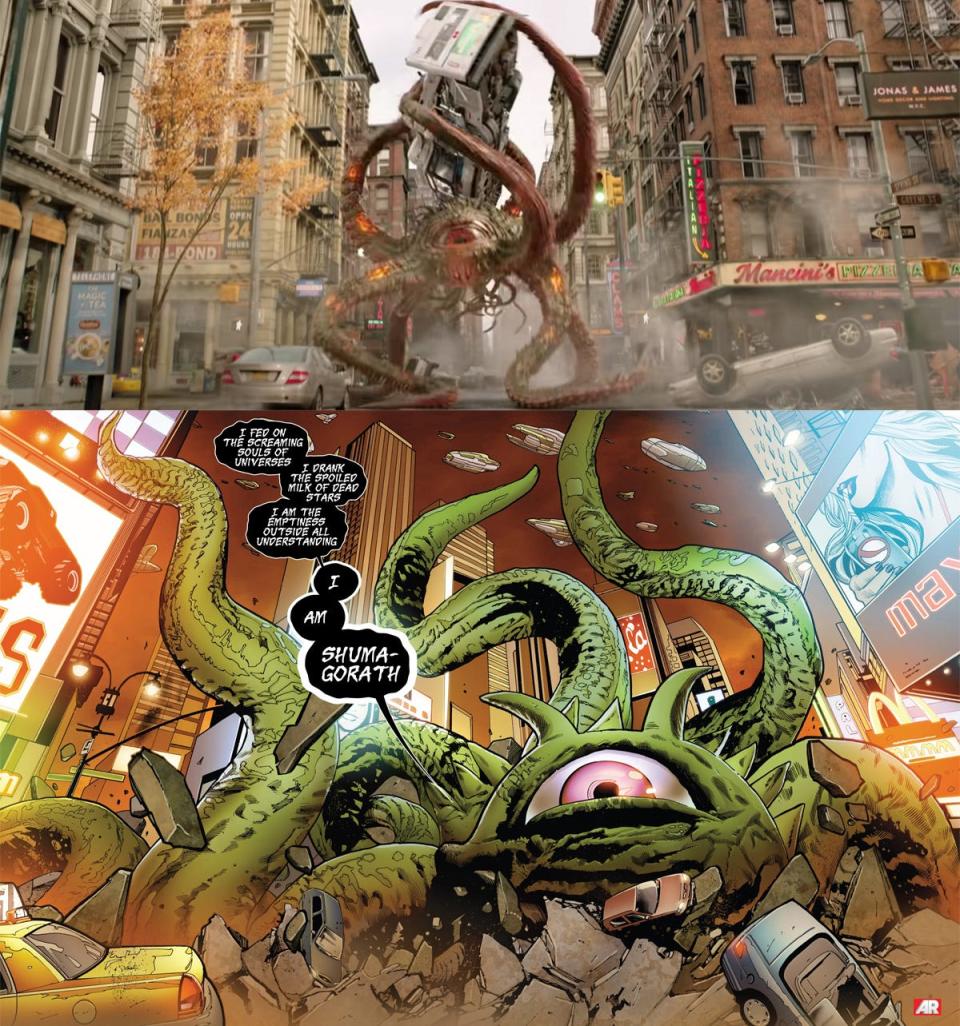 Gargantos in the movie vs comics