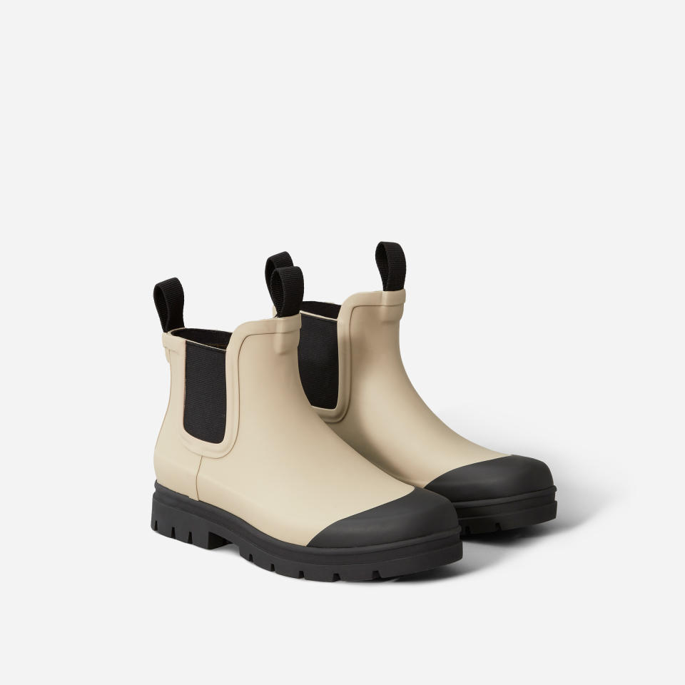 Everlane Rain Boots in Stone. (Photo: Everlane)