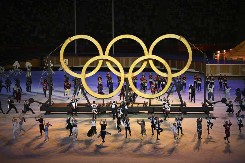 2021年7月23日，東京奧運（東奧）開幕式表演節目（AP）