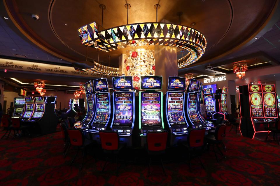 The gaming floor at the new Derby City Gaming Downtown in Louisville, Ky. on Dec. 4, 2023.