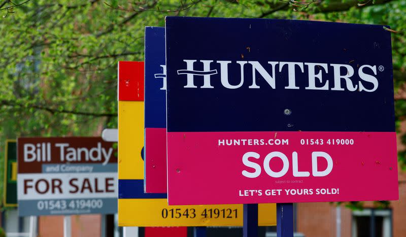 FILE PHOTO: Real estate signs in Lichfield