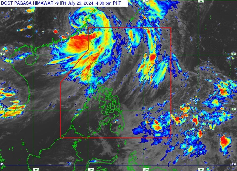 Satellite image shows Typhoon Gaemi looming over China (PAGASA)