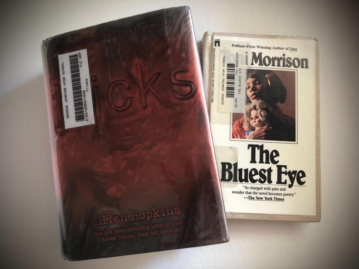 Ellen Hopkins' "Tricks" and Toni Morrison's "The Bluest Eye" were among 16 books in Polk County school libraries challenged by a conservative group in 2021. The district is considering changes to its book-challenge process, expanding the types of books that can be challenged and the reasons for such challenges.