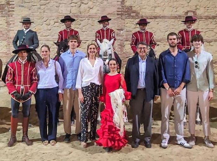 La infanta Cristina con sus hijos en Córdoba