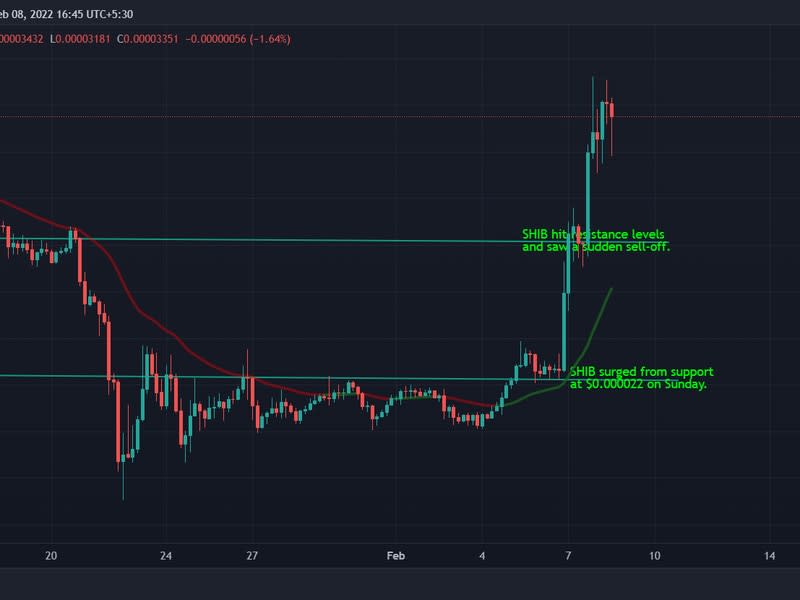 SHIB broke and held above previous resistance levels. (TradingView)