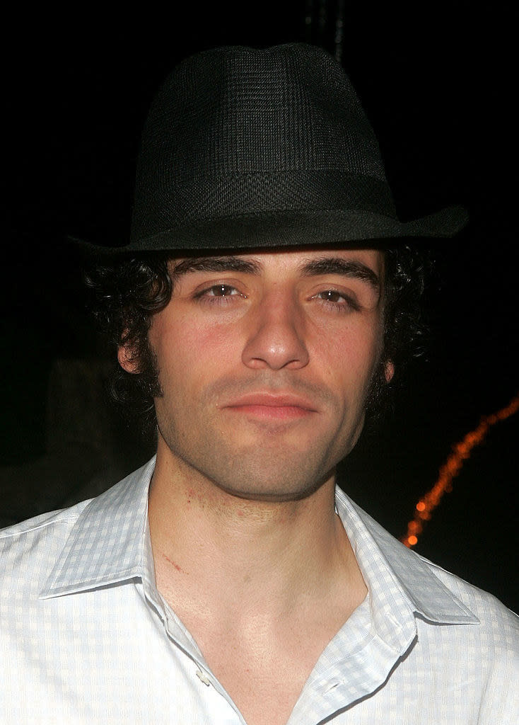 Oscar Isaac wearing a fedora