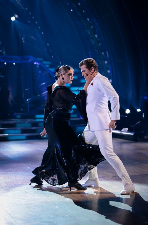 Tilly and Nikita won praise for their Tango this week (Photo: BBC/Guy Levy)