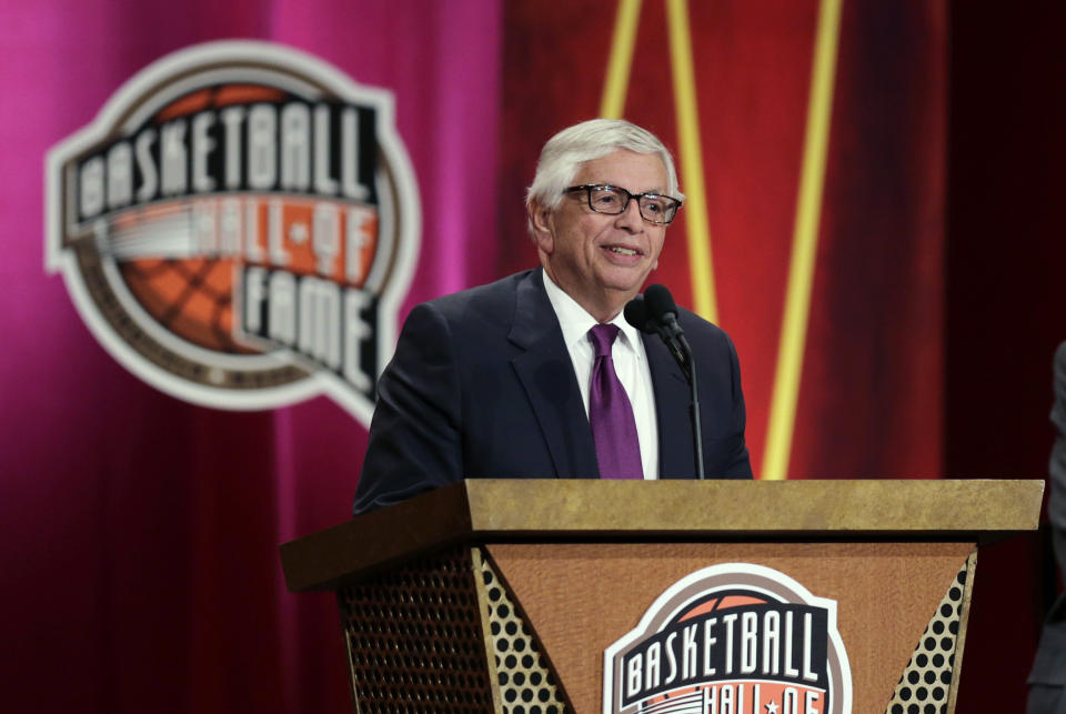 Former NBA Commissioner David Stern. (AP Photo/Charles Krupa)