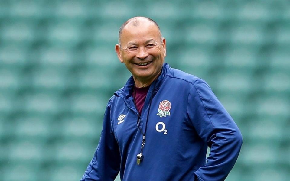 England head coach Eddie Jones during training - England head coach Eddie Jones main target for ambitious World 12s - REUTERS