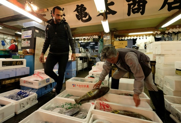 French chef Lionel Beccat says it took him several years to build up relationships with Tsukiji's fishmongers