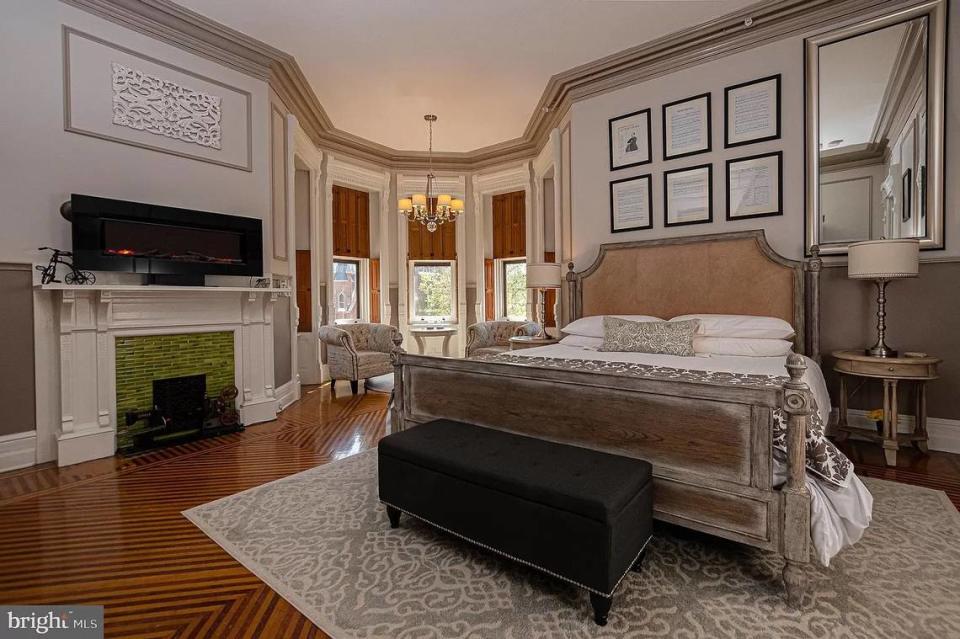 A bedroom inside the home at 101 W. Linn St. in Bellefonte. Photo shared with permission from home’s listing agent, Peter Chiarkas of Kissinger, Bigatel and Brower Realtors.