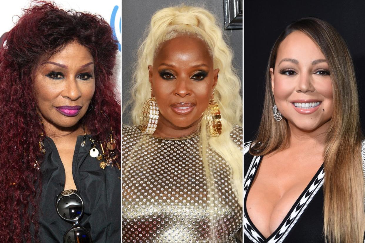 Chaka Khan visits SiriusXM Studios; Mary J. Blige attends the 65th GRAMMY Awards; Mariah Carey attends the premiere of Tyler Perry's "A Fall From Grace"