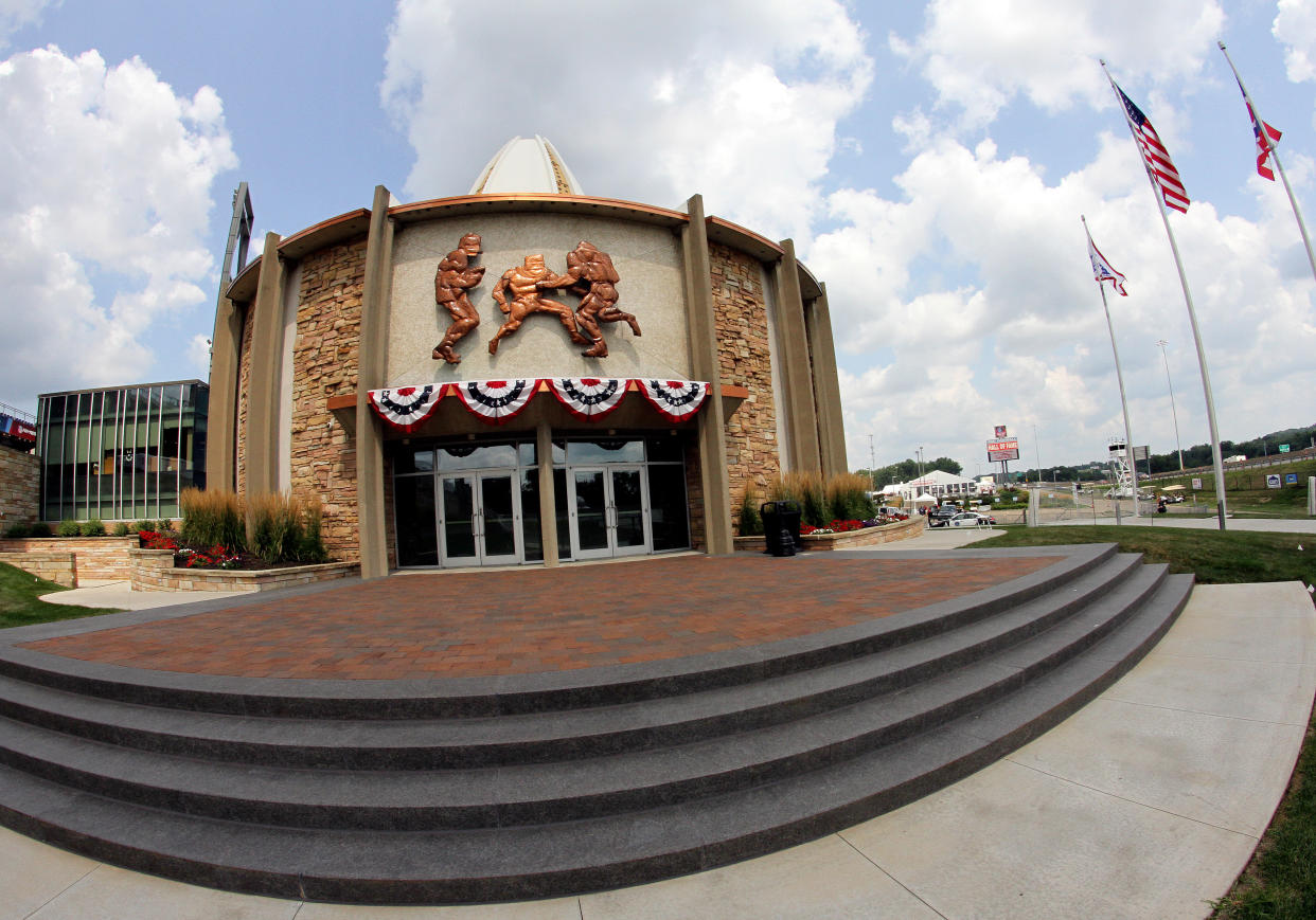 CANTON, OH - AUGUST 04: A general view of the Pro Football Hall of Fame Museum on August 04, 2018, at Tom Benson Hall Of Fame Stadium in Canton, Ohio. (Photo by Daniel Kucin Jr./Icon Sportswire via Getty Images)