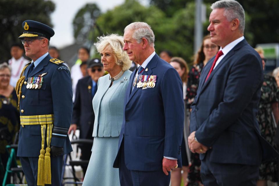 Charles and Camilla at the ceremony (PA Wire/PA Images)