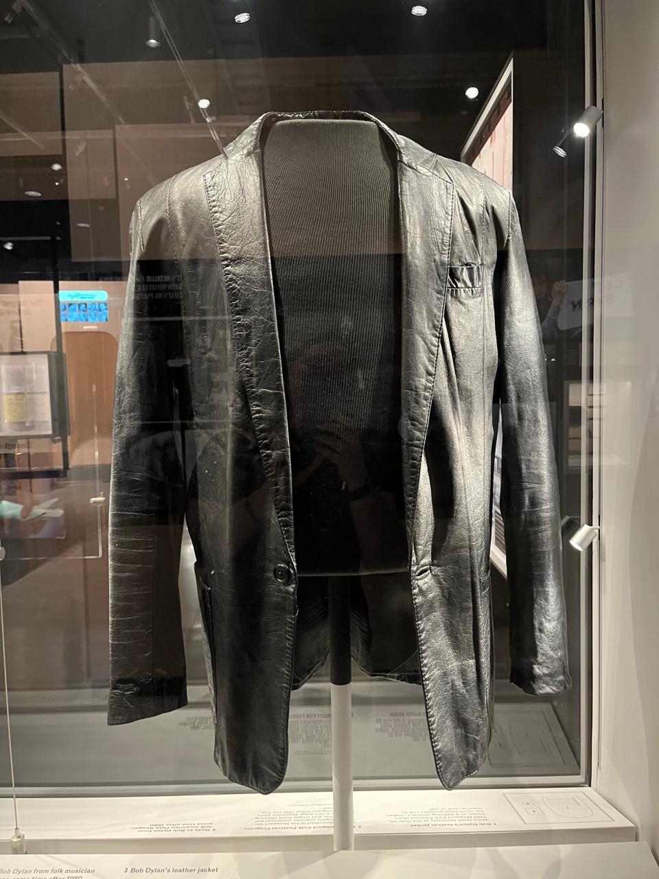 The leather jacket Bob Dylan wore when he "went electric" at the Newport Folk Festival in 1965.