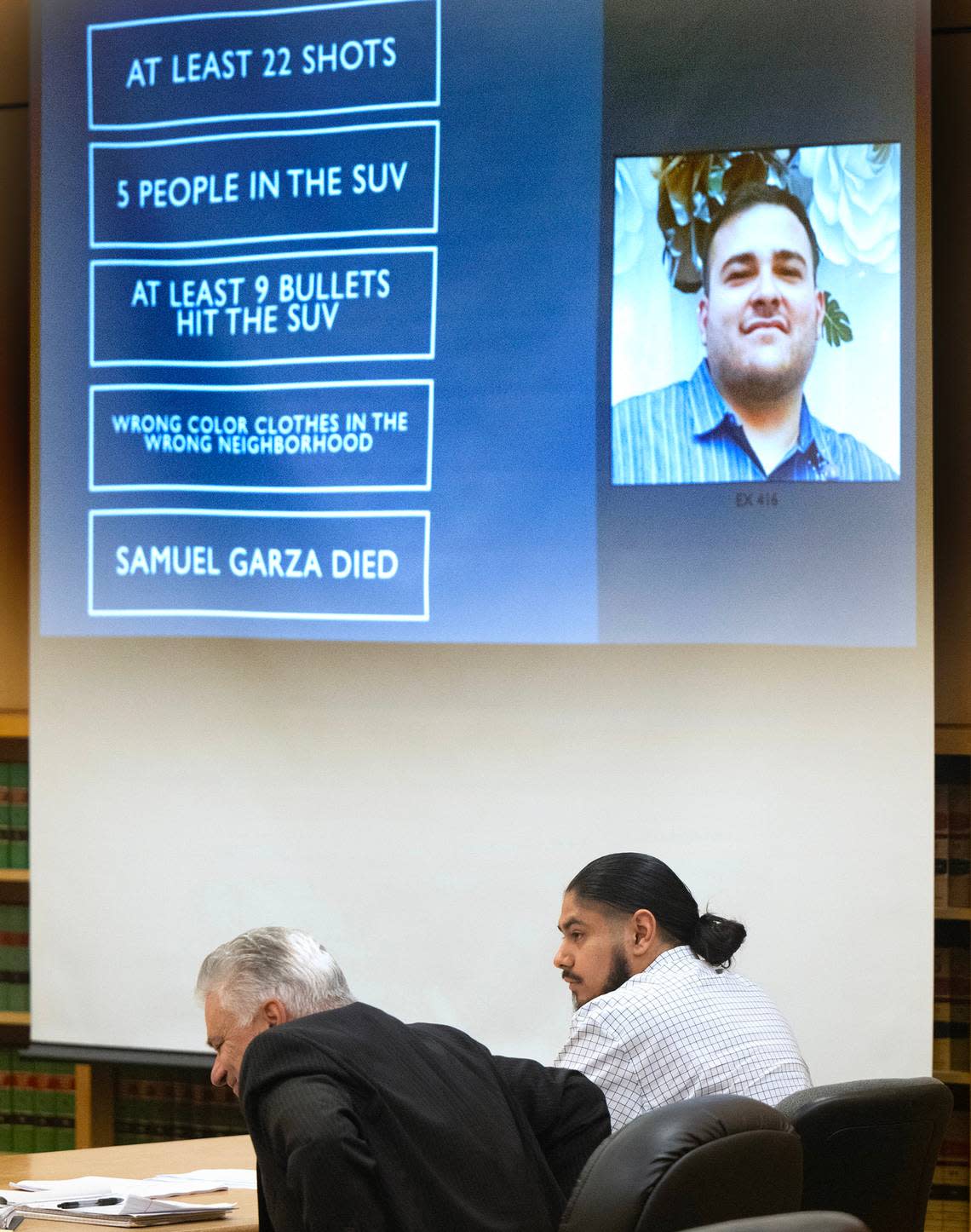 Adrian Sanchez-Radilla appears in Pierce County Superior Court on Wednesday, June 26, 2024, for closing arguments in his first-dgree murder trial for the shooting death of Samuel Gonzalez in May 2022. Tony Overman/toverman@theolympian.com