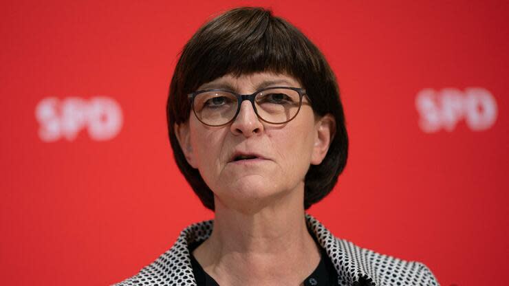 Nein zu Digitalministerium: Saskia Esken, Bundesvorsitzende der SPD. Foto: dpa