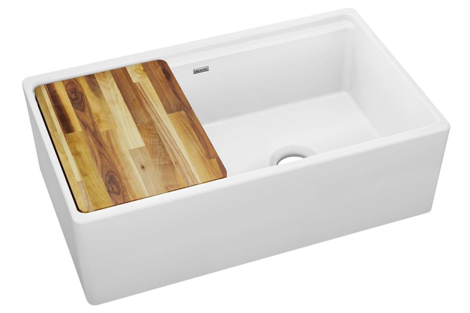 Elkay Fireclay Farmhouse Workstation sink; $1,691. homedepot.com