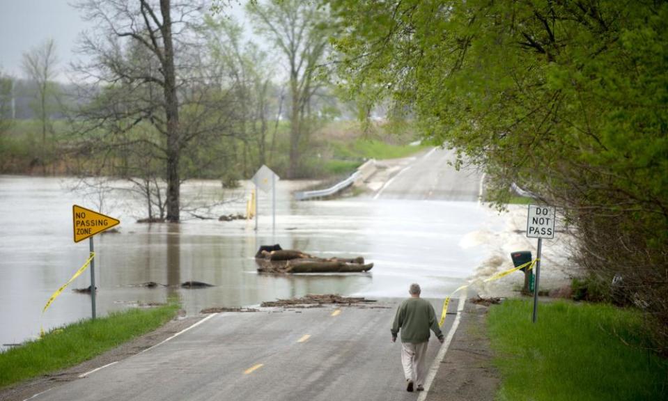 Flooding in Freeland, Michigan