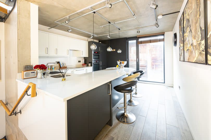 The stylish kitchen -Credit:Julie Twist Properties