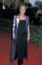 <p>Jada Pinkett Smith proudly shows off her bump on the red carpet in a hugging column dress.</p>