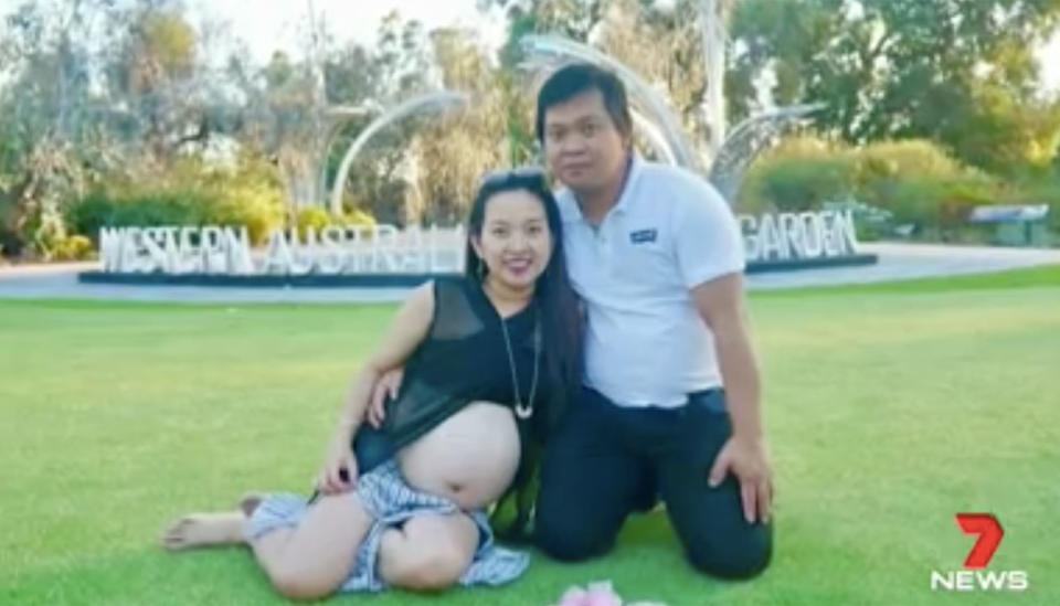 Dennis and Maricel Prado were looking forward to the birth of their baby. Source: 7 News