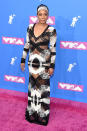 <p>She’s ready! Haddish brought her hilarious jokes to the MTV VMAs crowd, with the help of a semi-sheer gown. (Photo: Jamie McCarthy/Getty Images) </p>