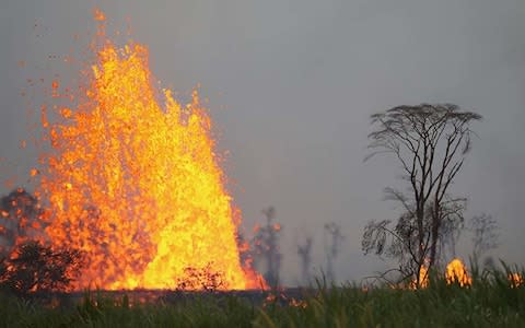 Lava 'spattering' is one of the greatest risks at the moment - Credit: Getty