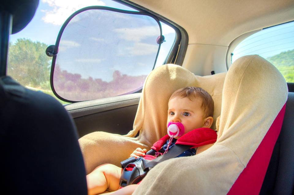 baby seat car curtains