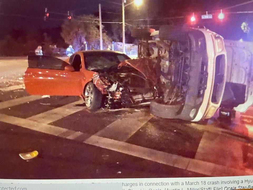 File picture of the crash at Northeast 25th Avenue and 14th Street