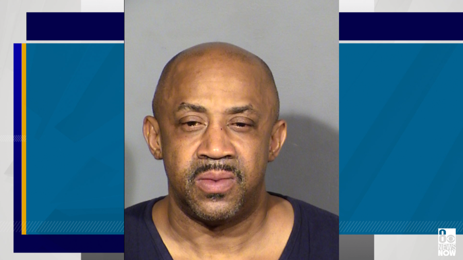 <em>Billy Hemsley, 56, is seen here in a booking photo from 2022. (LVMPD/KLAS)</em>