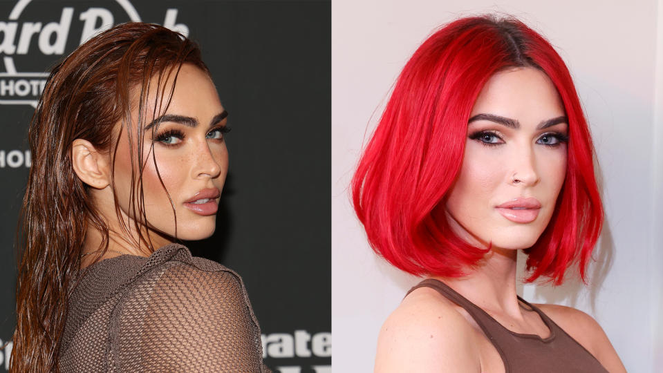 dramatic celeb hair megan fox